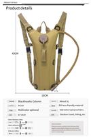 Sac à dos de voyage portable en polyester confortable avec compartiment pour bouteille d'eau intégré pour le cyclisme, le camping, la randonnée et les sports