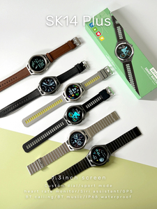 นาฬิกาสมาร์ทวอทช์แฟชั่นธุรกิจ SK14 Plus หน้าปัดกลมขนาดใหญ่ 1.3 นิ้ว กันน้ำ สำหรับผู้ชาย นาฬิกาสปอร์ต สมาร์ทวอทช์ - Product Image 6