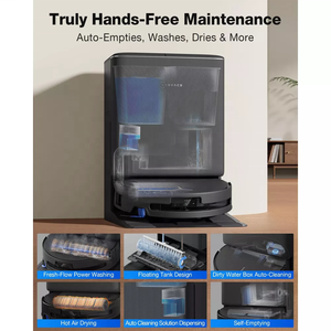 หุ่นยนต์ดูดฝุ่น Ecovacs T90 Pro ขายส่ง แรงดูดสูง 30000Pa ระบบทำความสะอาดล้ำลึก TruEdge หลบหลีกสิ่งกีดขวางด้วย AI จากโรงงาน - Product Image 1