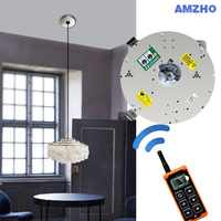 Système de télécommande électrique Lustre Maintenance Palan Treuil Poulie Réglable Hauteur Haut Plafonnier Lifter