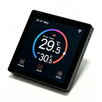 Termostato con Pantalla Táctil WiFi, Controlador de Temperatura Digital Programable para Calefacción por Suelo Radiante Eléctrico, para Hogar, Oficina, Hotel, Edificio