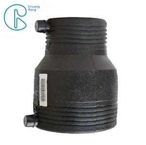 PN16 SDR11 PE100 HDPE parçaları gaz su yağı ve kanalizasyon arıtma için elektrofüzyon redüktör