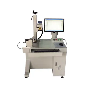 Máquina de marcação portátil do laser da fibra do controle da alta precisão do economia de energia com rotação