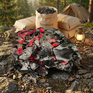 Neutura <b>Coconut</b> <b>Shell</b> Charcoal Lump High Heat Low Moisture BBQ Fuel From Jakarta Raya - Product Image 3