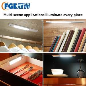<span class=keywords><strong>LED</strong></span>-Bewegungsmelder-Nachtlicht für Kleiderschrank, Küche, Kühlschrank, Flur, Schrankbeleuchtung mit Magnethalterung - Product Image 4