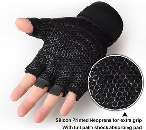 Fitness Half Finger Gym Haltérophilie Gants d'entraînement pour hommes femmes - Product Image 2