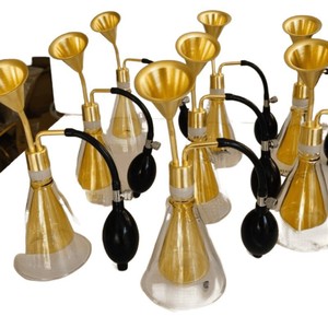 Botella <span class=keywords><strong>de</strong></span> Vidrio <span class=keywords><strong>de</strong></span> Doble Capa con Forma <span class=keywords><strong>de</strong></span> Embudo para Aceites Esenciales, Perfumes y <span class=keywords><strong>Licores</strong></span>, con Soporte para Aromas y Botella <span class=keywords><strong>de</strong></span> Prueba, Sin Difusor <span class=keywords><strong>de</strong></span> Varillas - Product Image 2