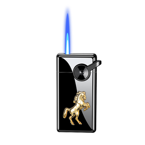 Encendedor basculante de Metal a prueba de viento en relieve, diseño de logotipo personalizado, encendedor a prueba de viento de un solo fuego - Product Image 6