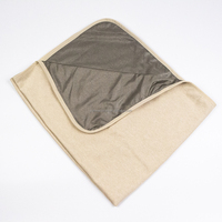 Couverture anti-ondes EMF en tissu Faraday, 100% fibres d'argent, couche de coton, protection RF pour le sommeil