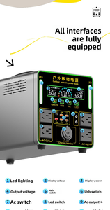 Estación de energía portátil de <span class=keywords><strong>5000W</strong></span>, cinturón de onda sinusoidal pura LiFePO4, paneles <span class=keywords><strong>solares</strong></span> opcionales de 40W/60W para acampar al aire libre RV - Product Image 6