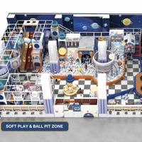 Solution de terrain de jeu intérieur à thème grand espace certifiée sécurité, machine de jeu scientifique, équipement de jeu pour enfants pour centre de jeux
