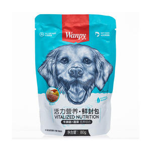 2024, оптовая продажа, Wanpy, питательный продукт, курица, свинина, овощные ароматизаторы, свежая герметичная упаковка для домашних собак, закуски - Product Image 4