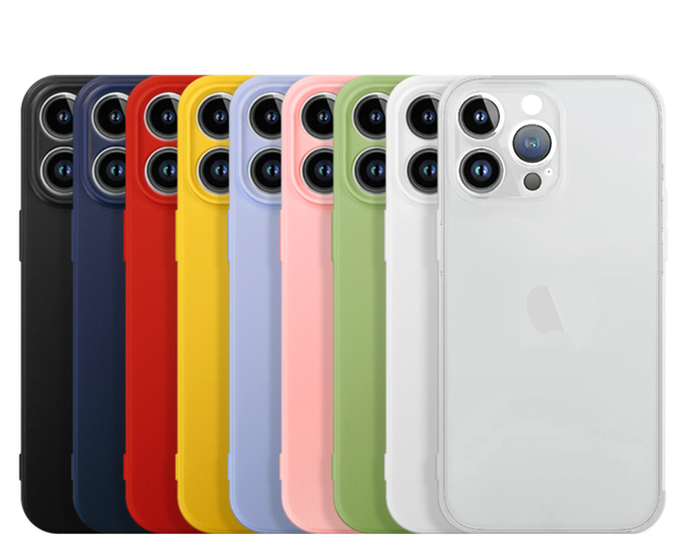 NOVELSUB for iPhone 16 Series UV Printing Blank Soft TPU Colorful Phone Case Soft Silicone Phone Cover Suitable for UV Printable