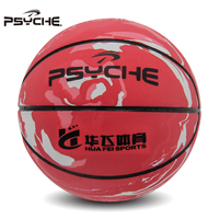 Ballon de basketball d'entraînement en caoutchouc naturel haute performance Psyche, ballon de rue durable pour les matchs en extérieur, à l'école et en club