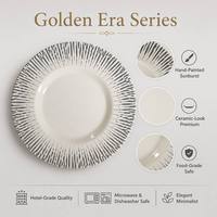 Golden Age Serie Umweltfreundliches Melamin-Geschirr-Set Wiederverwendbares Unzerbrechliches Tafelgeschirr für Restaurant, Hotel, Großhandel, OEM