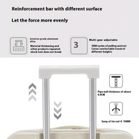 Valises de petit avion de luxe de 20 pouces Ensembles de bagages avec chargeur USB Porte-gobelet Logo personnalisé Cosmétiques Fermeture à glissière Vente en gros