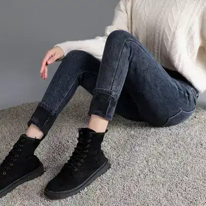 Winter <b>Warm</b> Jeans Woman High Waist Casual Velvet Ladies <b>Trousers</b> Female Denim Jeans <b>for</b> <b>Women</b> Pants Plus Size J0057 - Product Image 2