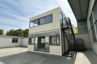 Contenedor de Oficina Prefabricado de 20 pies y 40 pies, Suministro de Fábrica, Oficina Modular Portátil para Obras de Construcción, Edificio Temporal Personalizado