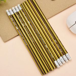 Crayon en bois personnalisé avec logo, film rétractable, impression par transfert thermique, crayon taille HB - Product Image 3