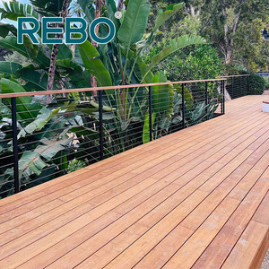 Tarima de Bambú Carbonizado de Alta Densidad, Diseño Moderno, Ecológica, para Exteriores, Impermeable, Antideslizante, Fácil de Instalar - Product Image 1