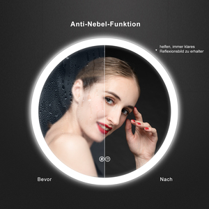 Phòng khách trang trí vòng khung gương với cảm ứng chuyển đổi thiết kế LED Gương phòng tắm chống sương mù treo tường LED Gương phòng tắm - Product Image 3