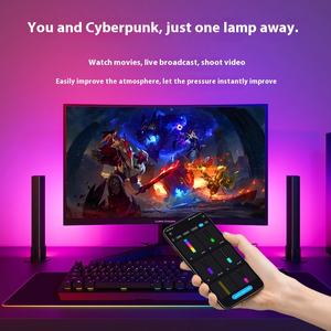 Lámpara de ambiente LED RGB, pastilla de sonido USB, Control remoto, música, ritmo, movimiento para juegos, moderna E27, noche transfronteriza para - Product Image 2