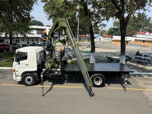 HAOY Chine Manipulateur Installation <span class=keywords><strong>Bras</strong></span> <span class=keywords><strong>Hydraulique</strong></span> Pour Voiture Cargo Lourd 8 Tonnes Télécommande Camion Monté Grue - Product Image 3