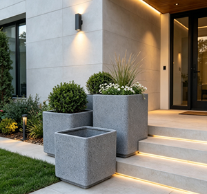 Cube Pots Home and Furniture Decor <strong>Stackable</strong> <strong>Planter</strong>/ Pot - Product Image 4