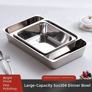 <span class=keywords><strong>Forno</strong></span> Scaldavivande per Buffet in Acciaio Inossidabile 304, Vassoio Riscaldante Rinforzato, Pentola per Barbecue, Teglia da <span class=keywords><strong>Forno</strong></span> - Pieghevole, Ecologico, Portatile - Product Image 4