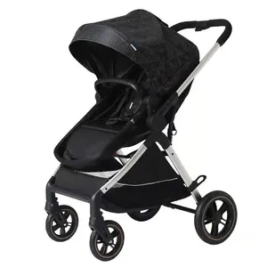 New luxury design high landscape carriage stroller baby car seat 3 in 1 walker folding wagon carrier bebe with sleeping basket