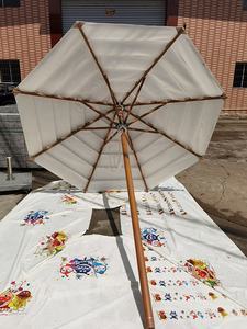 <span class=keywords><strong>Parasol</strong></span> de plage multicouche de luxe blanc personnalisé, résistant au <span class=keywords><strong>vent</strong></span> <span class=keywords><strong>fort</strong></span> pour l'extérieur - Product Image 5