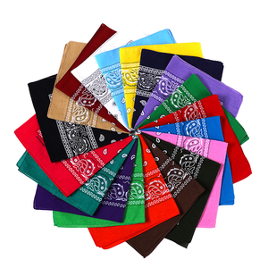 Wholesale Cross-Border Supply Square <b>Scarf</b> Bandana Cotton Paisley Cashew Flower Outdoor Cycling Hip-Hop Multifunction - Product Image 1