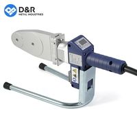 Outil de fusion de douilles PPR numérique portable D&R 800W, kit de machine à souder à chauffage bleu 220V, tension personnalisée pour tuyaux CVC