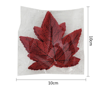 Feuilles d'érable artificielles, 10cm, 10 pièces, fausses plantes, pour une décoration d'arrangement de fleurs, pour la fête à la maison