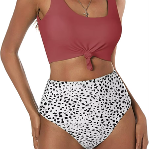 L'usine fournit directement l'ensemble de vacances de hauts de tankini deux pièces en nylon et <span class=keywords><strong>tissu</strong></span> spandex de haute qualité - Product Image 2