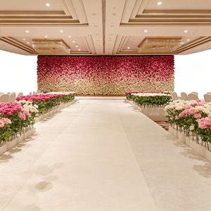 Premium Silk Rose Artificial Flower <b>Wall</b> <b>Panels</b> For Wedding Backdrop And Bridal Shower Photo Booth Decoration - Product Image 1