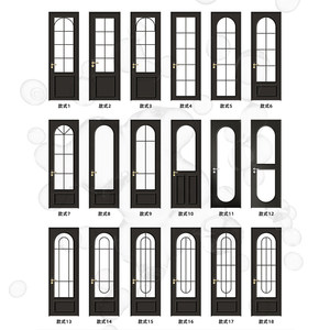 Vente directe d'usine de portes coulissantes pliantes en alliage d'aluminium, style rétro français, adaptées aux chambres, aux bureaux et aux balcons - Product Image 4
