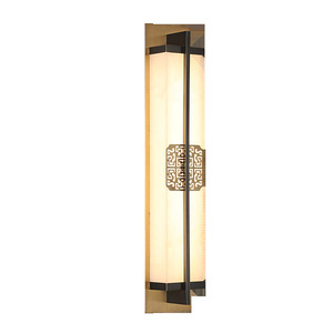 Natural Marble All Copper <b>Wall</b> Lamp New Chinese Style LED Living Room Bedroom Background <b>Wall</b> <b>Light</b> E27 <b>Switch</b> Control - Product Image 4