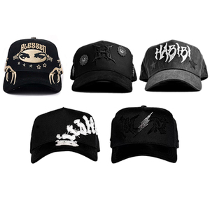 Gorra de Béisbol Personalizada OEM Estilo Deportivo con Visera de Gamuza, 5 Paneles, Marco A, Logotipo Bordado a Medida, Modelo "The Magician Abz Gorras Rico Hats" - Product Image 1