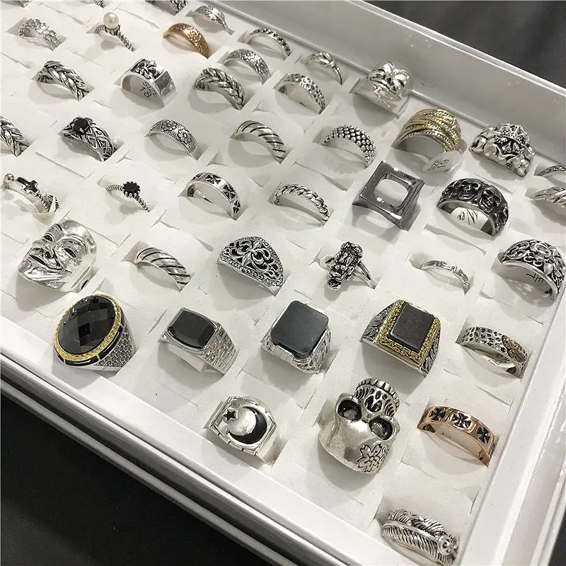 Beste neue Bague einfach billigste Finger Vintage Ring Frauen Accessoires Männer Ring Lote Anillos Bulk Ringe Los Ehe Token Bague