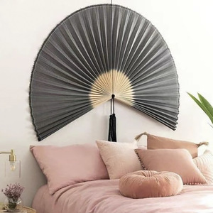 Abanico de Pared de Bambú Hecho a Mano, Decoración Ligera para Dormitorio, <span class=keywords><strong>Restaurante</strong></span>, Patrón Personalizado, Suministro de Fábrica - Product Image 4