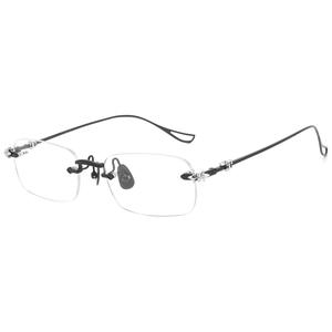 Montura de Gafas Unisex de Titanio Puro, Ligeras, con Forma Geométrica Cuadrada, Modelo <span class=keywords><strong>Kelo</strong></span>* 8808-1 Danyang - Product Image 6