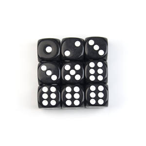 צבע קוביות אקריליק מעוגלת צבע מוצק 14 מ "מ לקוביות משחקים קוביות - Product Image 6