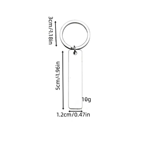 Vendita calda portachiavi in metallo rettangolare hai il mio cuore e il mio culo portachiavi Logo goffratura portachiavi per regali promozionali - Product Image 3