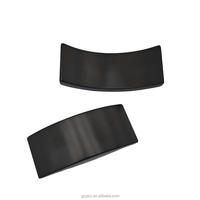 Aimants puissants en néodyme-fer-bore de grande taille en forme de tuile, revêtement époxy noir, résistance à la corrosion, adaptés aux moteurs et machines