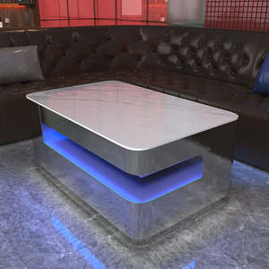 Meubles de bar de luxe légers, table de bar portable avec éclairage pour la zone VIP du club de nuit, restaurant à chicha, salon - Product Image 3