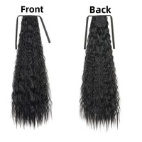 Queue de cheval tressée en cheveux humains non tissés, soyeux, résistants à la chaleur, 85 cm de long, bouclés et ondulés, vente en gros, Henan