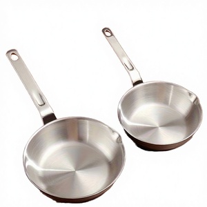 316 Stainless Steel Multi-layer Bottom Frying Pan <b>Egg</b> Frying Pan Flow-through Opening 1-2L Capacity <b>Eco</b>-Friendly Durable Gas - Product Image 3