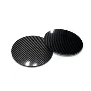 3K Carbon Fiber Laminated Epoxy Sheet Carbon Fiber Round Plate für Batterie kästen versenden Sportgeräte