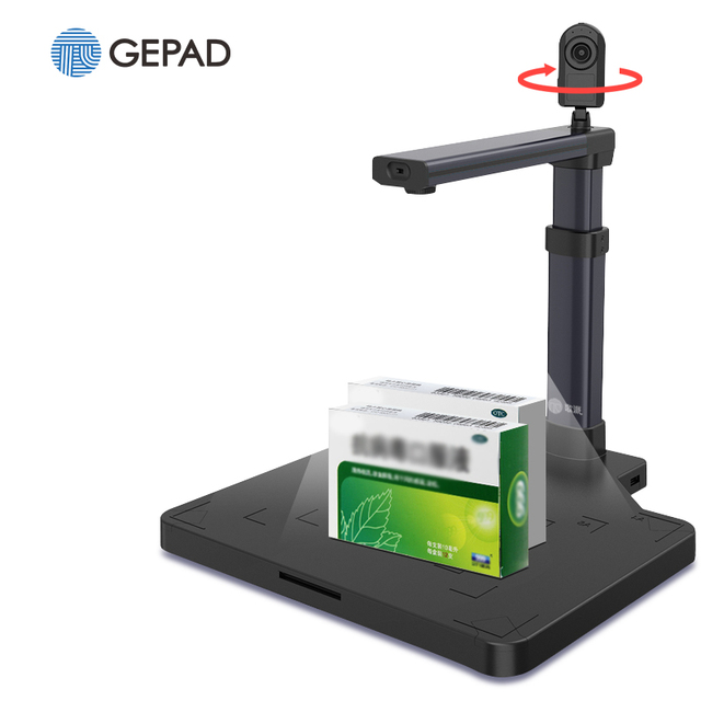 High Speed 8MP Dual Medical Tracing Document Camera Automatic Focusing Batch Scanning OCR USB Multi-OS Compatible A3 Paper